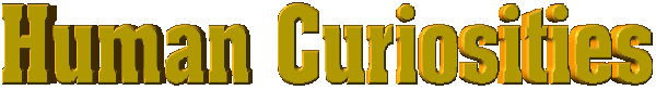 Human Curiosities Menu.