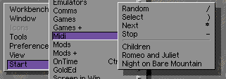 Midi Menu