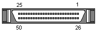 50 PIN HI-DENSITY D-SUB FEMALE