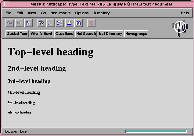 Screenshot from Netscape